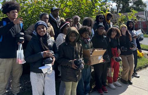  RHS students at Green Boots Veteran Garden